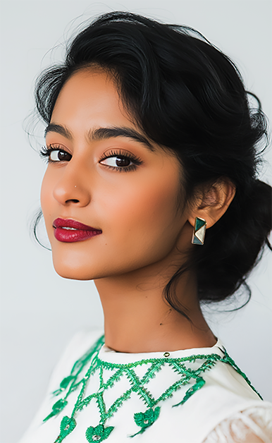 Rhombus Gold Stud