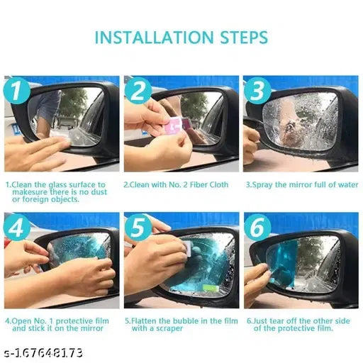 Anti Fog Film Universal Car Waterproof Rear View Car Side Mirror Film Fog Protector Anti Glare Anti-Dust