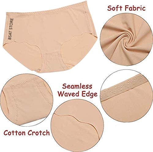 Women's Ice Silk Blend Invisible Lines No Show Hipster Panty