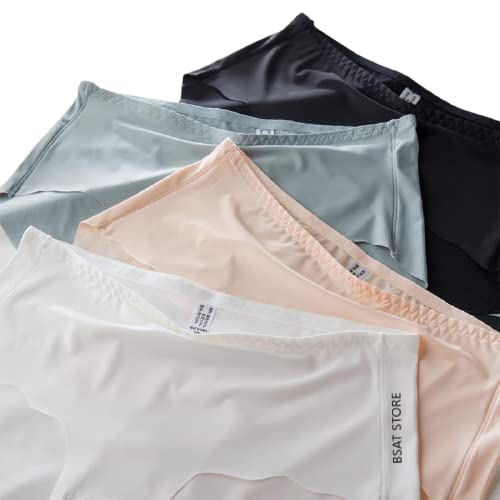 Women's Ice Silk Blend Invisible Lines No Show Hipster Panty