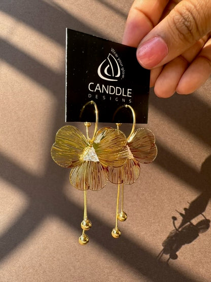 Golden Flower Dangle