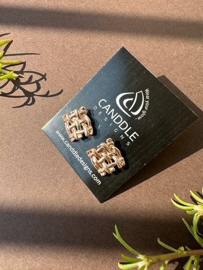 Rose Gold Square Stud