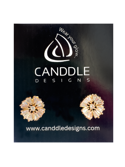 Golden Flower Stud