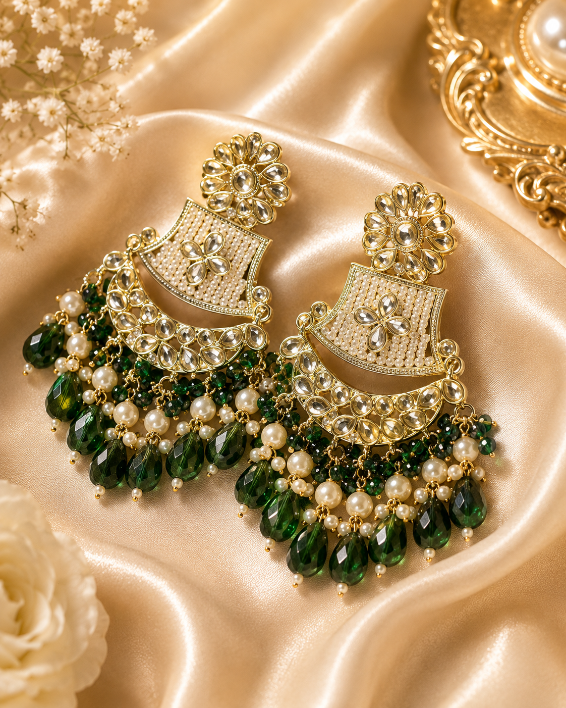 Long Flower Jhumka