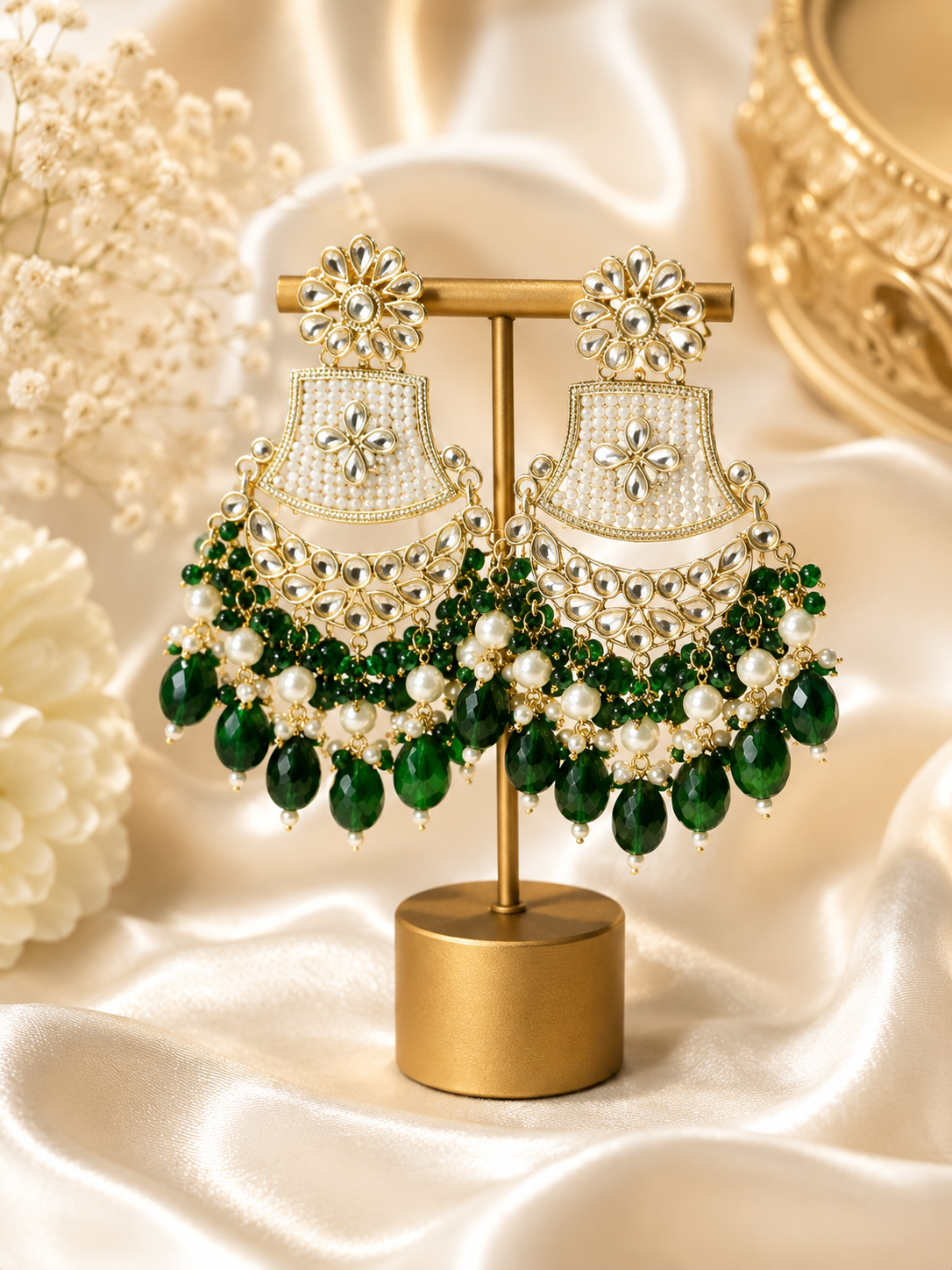 Long Flower Jhumka