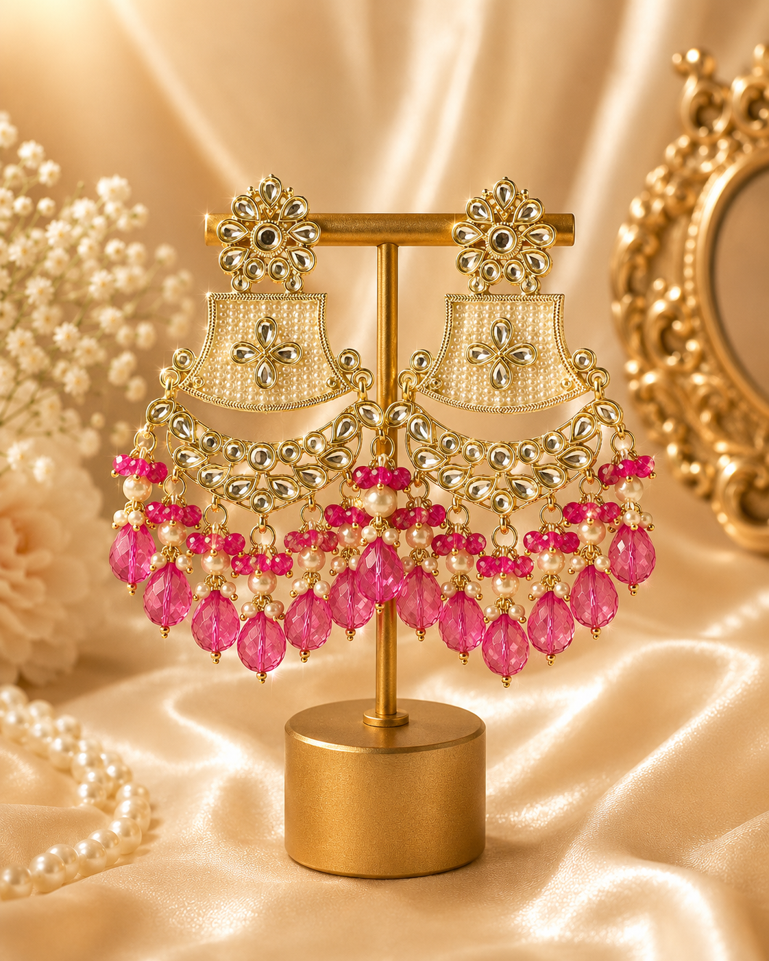 Long Flower Jhumka
