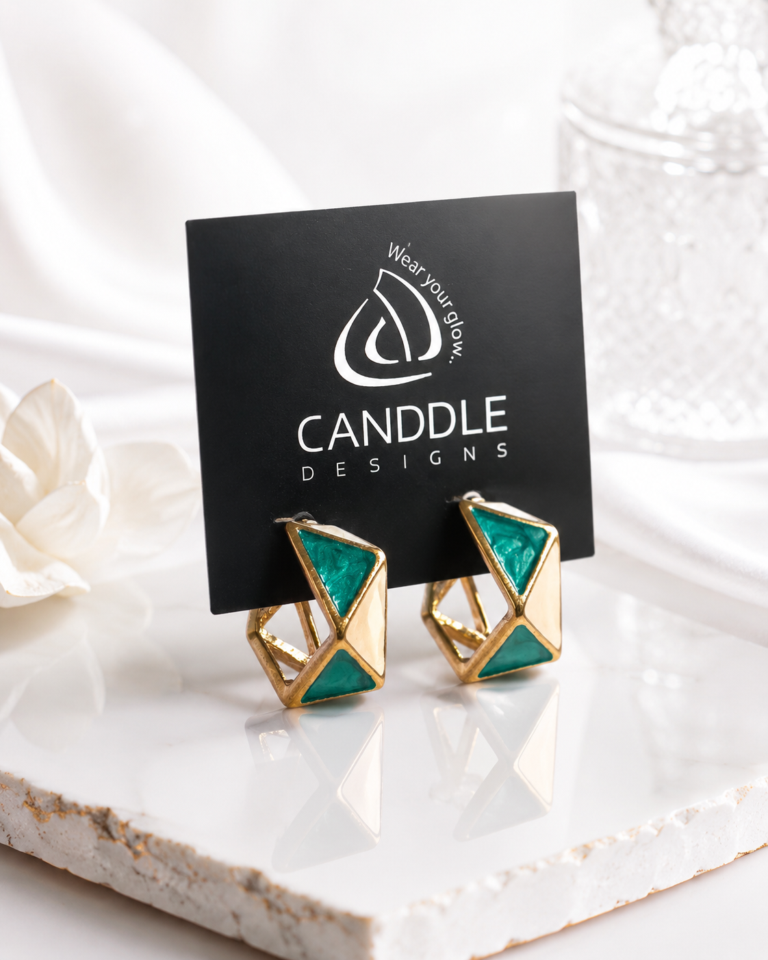Rhombus Gold Stud