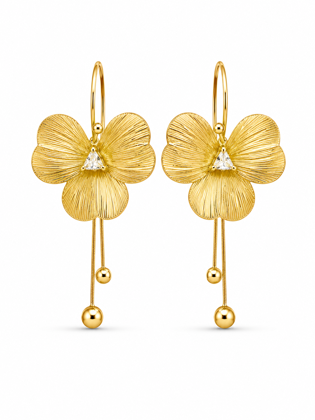 Golden Flower Dangle