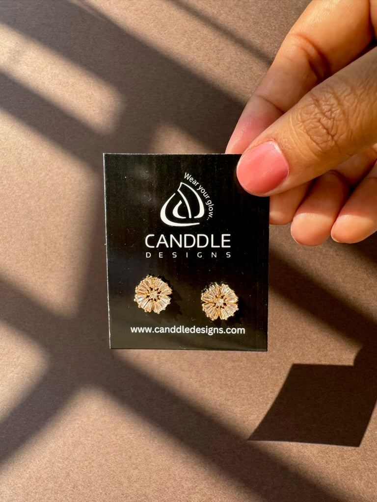 Golden Flower Stud
