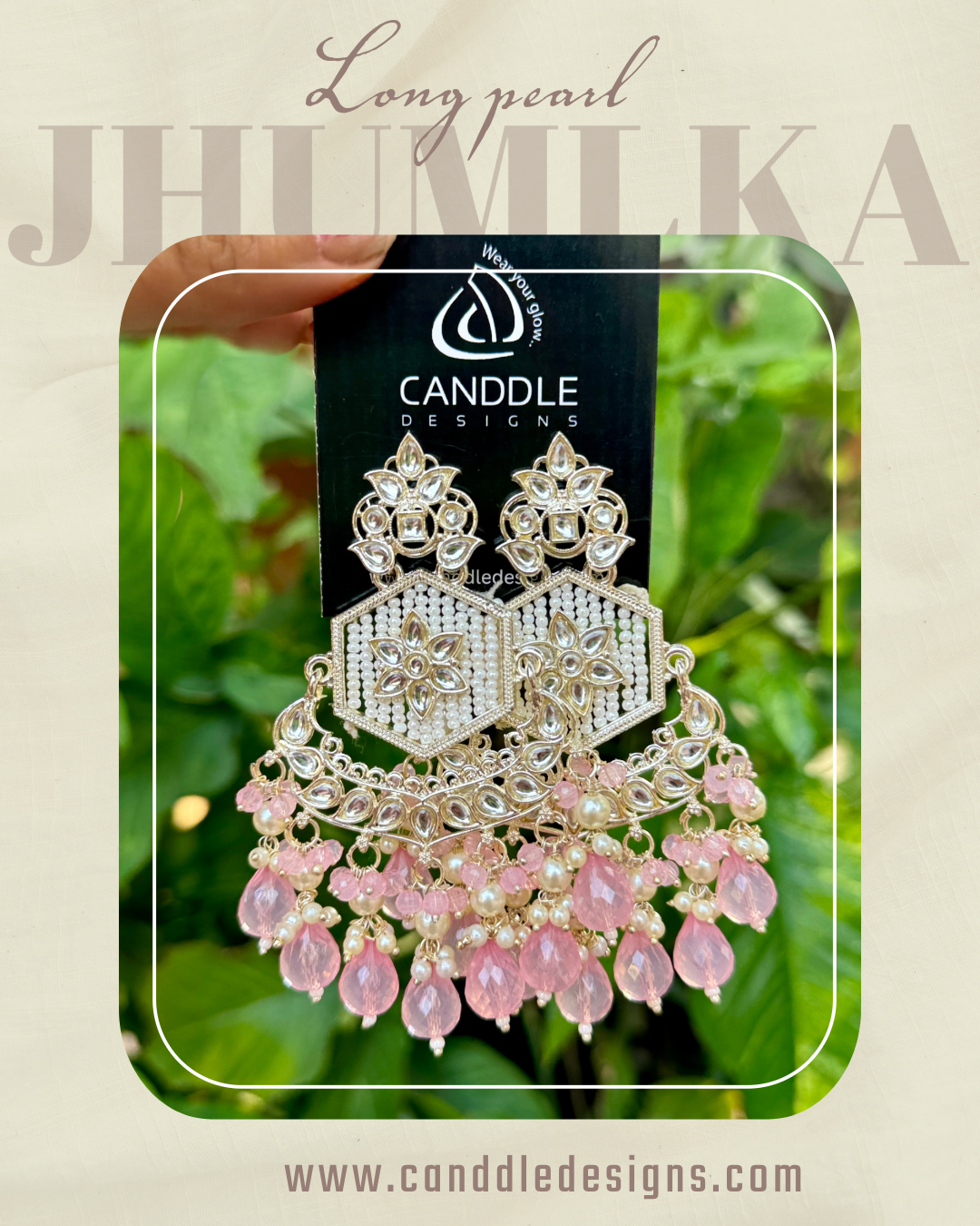 Long Pearl Jhumka