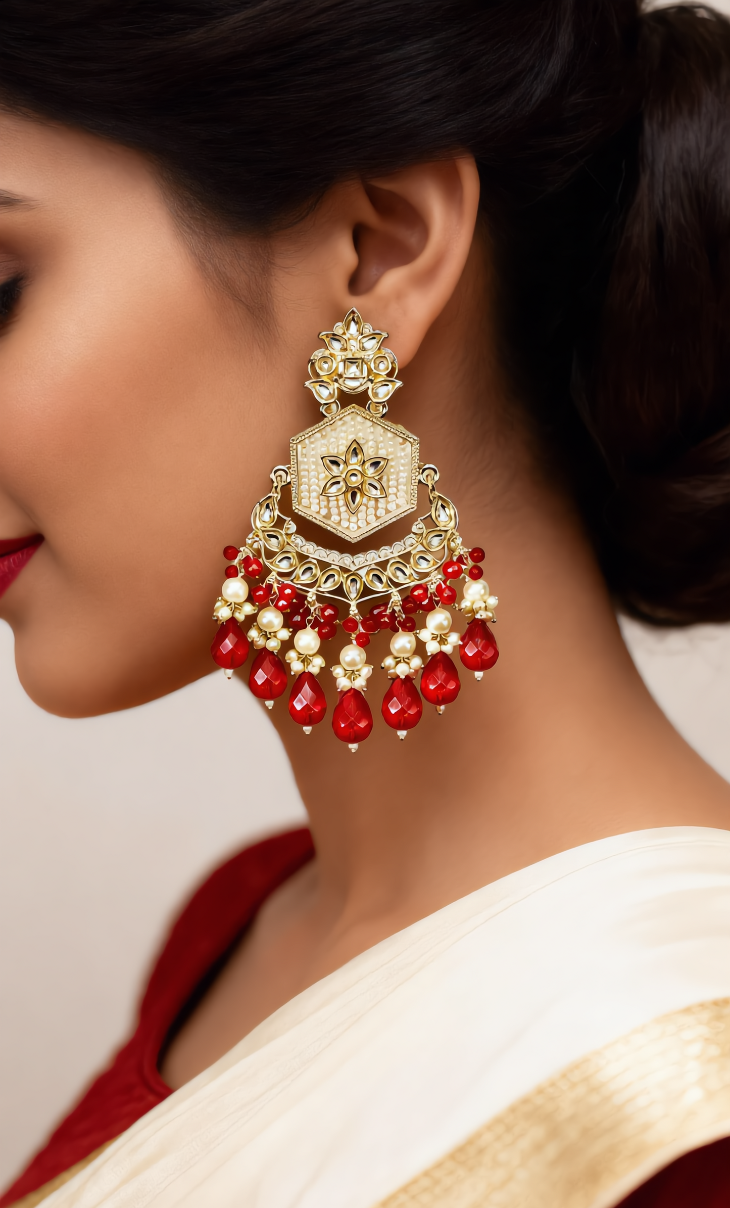 Long  Hex Jhumka
